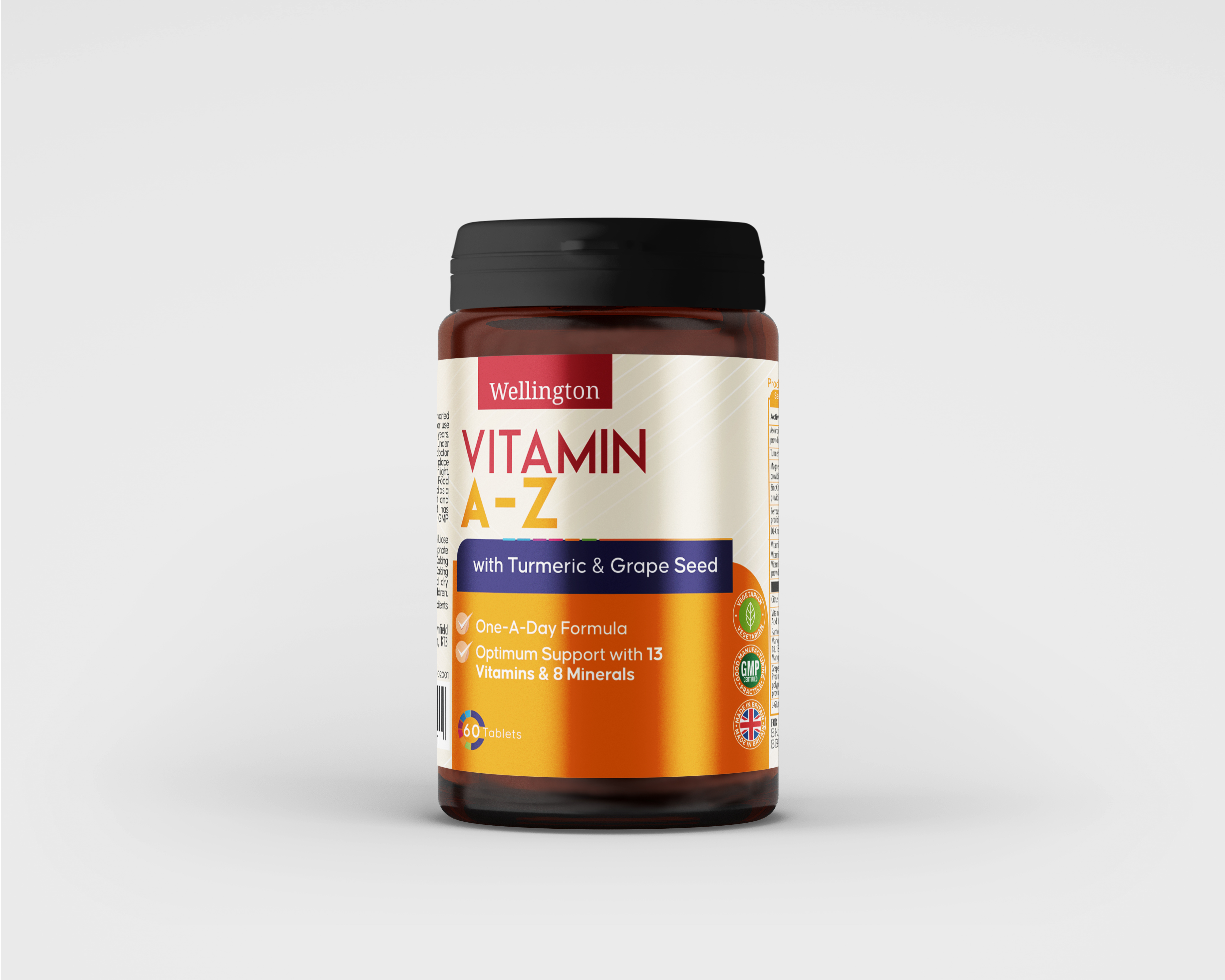 WLT VITAMIN A-Z TURMERIC & GRAPESEED 60 TAB